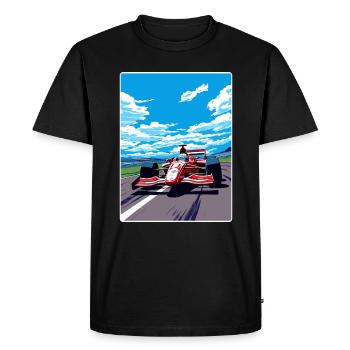 Circuit de Suzuka Motorsport Race Japon Peinture WPA - T-shirt Premium bio Homme - noir - Devant - Nico (187cm)