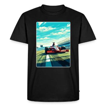 Magny Cours Circuit Motorsport Race France Voyage - T-shirt Premium bio Homme - noir - Devant - Nico (187cm)