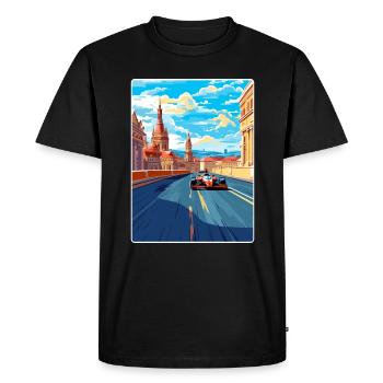 Circuit de Budapest Motorsport Race Hongrie Voyage - T-shirt Premium bio Homme - noir - Devant - Nico (187cm)