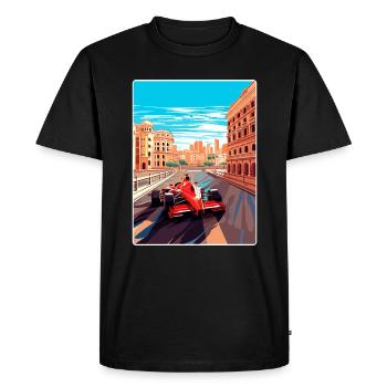 Valencia Circuit Motorsport Race Spain Travel Card - T-shirt Premium bio Homme - noir - Devant - Nico (187cm)
