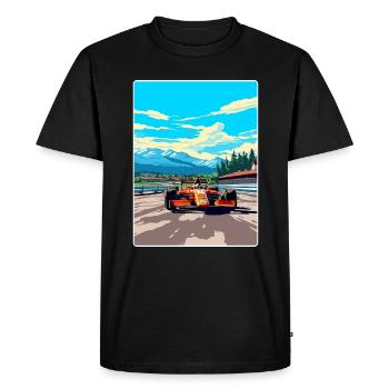 Spielberg Circuit Motorsport Race Autriche Voyage - T-shirt Premium bio Homme - noir - Devant - Nico (187cm)