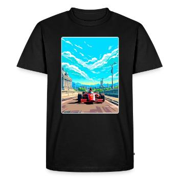 Circuit de Budapest Motorsport Race Hongrie Voyage - T-shirt Premium bio Homme - noir - Devant - Nico (187cm)