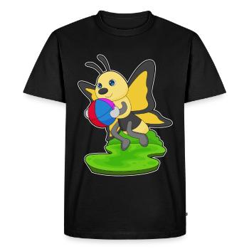 Natation papillon Water-polo Été - T-shirt Premium bio Homme - noir - Devant - Nico (187cm)