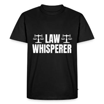 Lawyer Lawyer Justice Law Law Whisperer - Men's Premium Organic T-Shirt - black - Front - Nico (187cm)