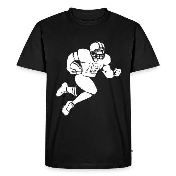 Football Player - Men's Premium Organic T-Shirt - black - Front - Nico (187cm)