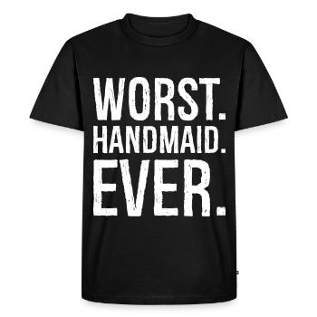 worst handmaid ever - T-shirt Premium bio Homme - noir - Devant - Nico (187cm)