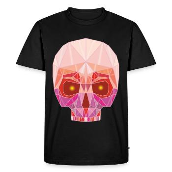 Tête de mort rubis - T-shirt Premium bio Homme - noir - Devant - Nico (187cm)