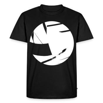 Volleyball Comic Look - Men's Premium Organic T-Shirt - black - Front - Nico (187cm)