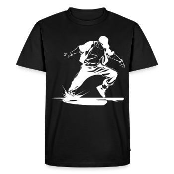 Croquis de B-Boy - T-shirt Premium bio Homme - noir - Devant - Nico (187cm)