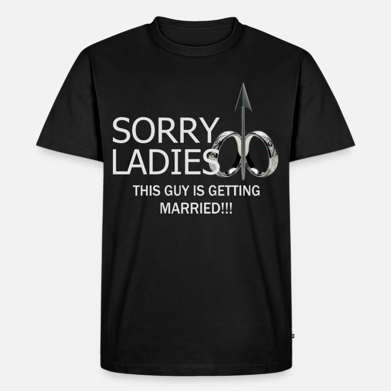 Mann wird Heiraten - Männer Premium Bio T-Shirt - Schwarz