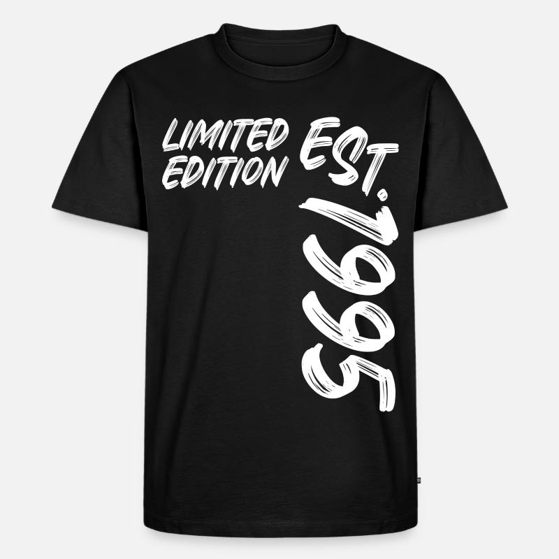 Limited Edition Est. 1995 - Männer Premium Bio T-Shirt - Schwarz