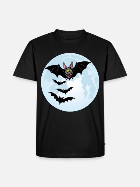 Bats, Vampires and the Moon - Men's Premium Organic T-Shirt - black