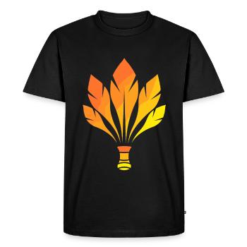 Badminton - Men's Premium Organic T-Shirt - black - Front - Nico (187cm)