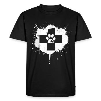 Veterinary Medicine First Aid Sketch - Men's Premium Organic T-Shirt - black - Front - Nico (187cm)
