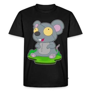 Mouse Halloween Zombie - Men's Premium Organic T-Shirt - black - Front - Nico (187cm)