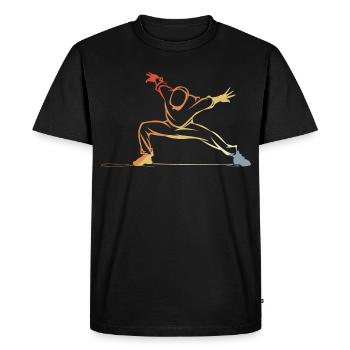 B-Boy Skizze - Männer Premium Bio T-Shirt - Schwarz - Vorne - Nico (187cm)
