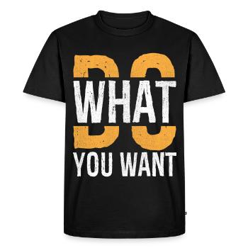 Faites ce que vous voulez - T-shirt Premium bio Homme - noir - Devant - Nico (187cm)