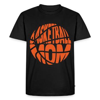 maman basketteuse - T-shirt Premium bio Homme - noir - Devant - Nico (187cm)