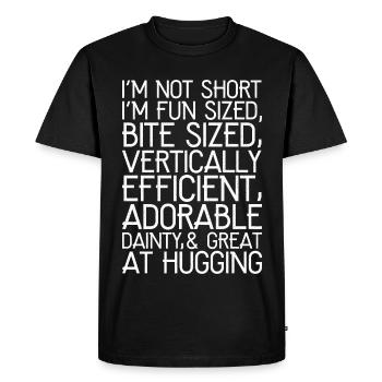 I'm not short I'm fun sized - Men's Premium Organic T-Shirt - black - Front - Nico (187cm)