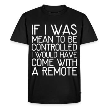 Si j’étais censé être contrôlé, je serais venu - T-shirt Premium bio Homme - noir - Devant - Nico (187cm)