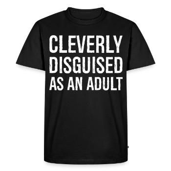 habilement déguisé en adulte - T-shirt Premium bio Homme - noir - Devant - Nico (187cm)