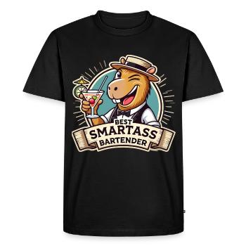 Barman Barman Capybara Capy Gift - T-shirt Premium bio Homme - noir - Devant - Nico (187cm)