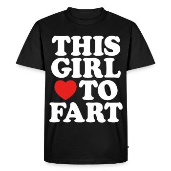 J’adore péter des blagues drôles de phrases de pet - T-shirt Premium bio Homme - noir - Devant - Nico (187cm)