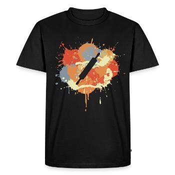 Rolling pin sketch - Men's Premium Organic T-Shirt - black - Front - Nico (187cm)