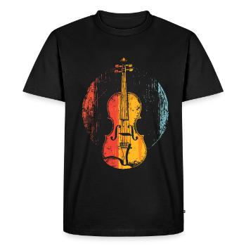 Violon Style BD - T-shirt Premium bio Homme - noir - Devant - Nico (187cm)