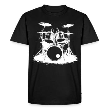 Percussion - Men's Premium Organic T-Shirt - black - Front - Nico (187cm)