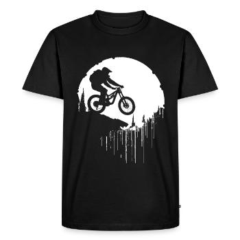 Vététistes - T-shirt Premium bio Homme - noir - Devant - Nico (187cm)