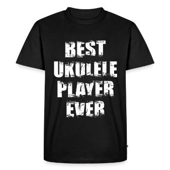 Best Ukulele Player of All Time - Men's Premium Organic T-Shirt - black - Front - Nico (187cm)