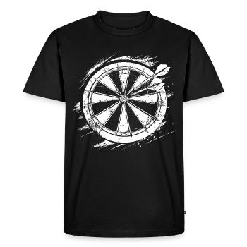 Croquis de fléchettes - T-shirt Premium bio Homme - noir - Devant - Nico (187cm)