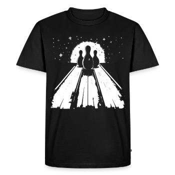 Bowling - T-shirt Premium bio Homme - noir - Devant - Nico (187cm)