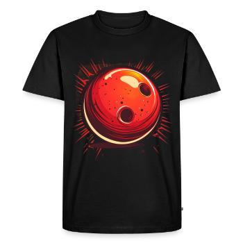 Bowling Ball Comic Look - Men's Premium Organic T-Shirt - black - Front - Nico (187cm)