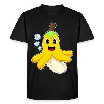 Octopus Banana - Men's Premium Organic T-Shirt - black - Front - Nico (187cm)