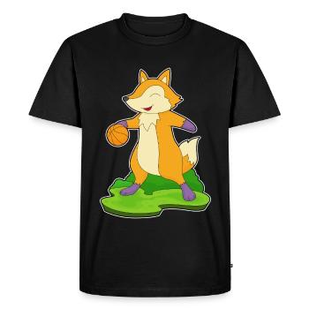 Fox Basketball Player Basketball - Men's Premium Organic T-Shirt - black - Front - Nico (187cm)
