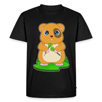 Fléchette de hamster Dartpfeil - T-shirt Premium bio Homme - noir - Devant - Nico (187cm)
