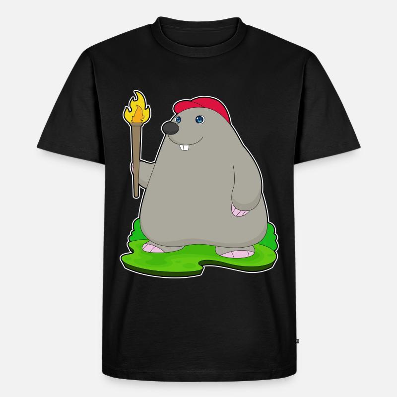 Mole Torch - Men's Premium Organic T-Shirt - black