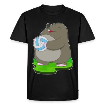 Mole Volleyball Player Volleyball - Men's Premium Organic T-Shirt - black - Front - Nico (187cm)