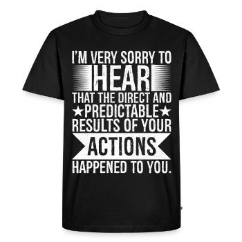 I'm very sorry to hear that the direct predictable - Men's Premium Organic T-Shirt - black - Front - Nico (187cm)