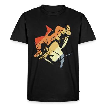 Vintage Breakdancer - T-shirt Premium bio Homme - noir - Devant - Nico (187cm)