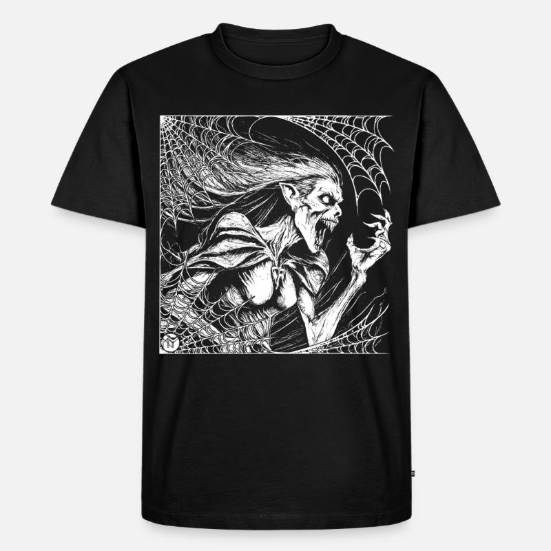 Die Hexe - Männer Premium Bio T-Shirt - Schwarz