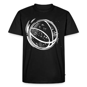Basketball Drawing - Men's Premium Organic T-Shirt - black - Front - Nico (187cm)