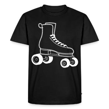 Roller Skates Drawing - Men's Premium Organic T-Shirt - black - Front - Nico (187cm)