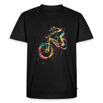 Vtt - T-shirt Premium bio Homme - noir - Devant - Nico (187cm)