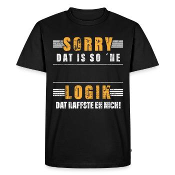 Nom Profession personnalisable Cadeau Drôle Dicton - T-shirt Premium bio Homme - noir - Devant - Nico (187cm)