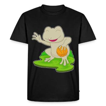 grenouille basketteur basketteur - T-shirt Premium bio Homme - noir - Devant - Nico (187cm)