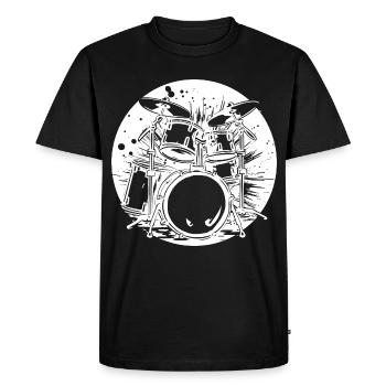 Percussion - T-shirt Premium bio Homme - noir - Devant - Nico (187cm)