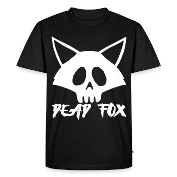 White Fox Skull - Men's Premium Organic T-Shirt - black - Front - Nico (187cm)